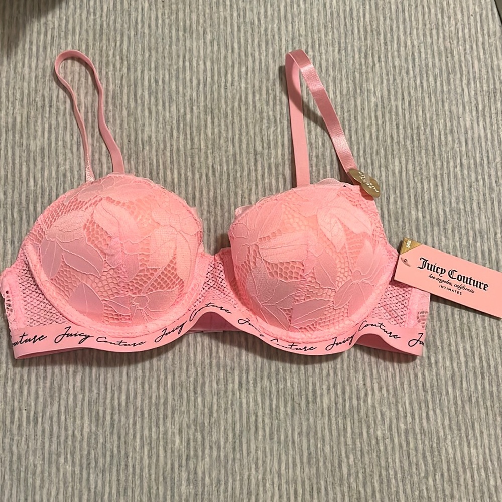 Highlighter pink Juicy Couture bra